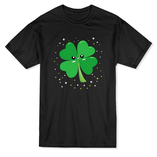 St Patrick's Day Kawaii Clover Graphic Men's T-shirt