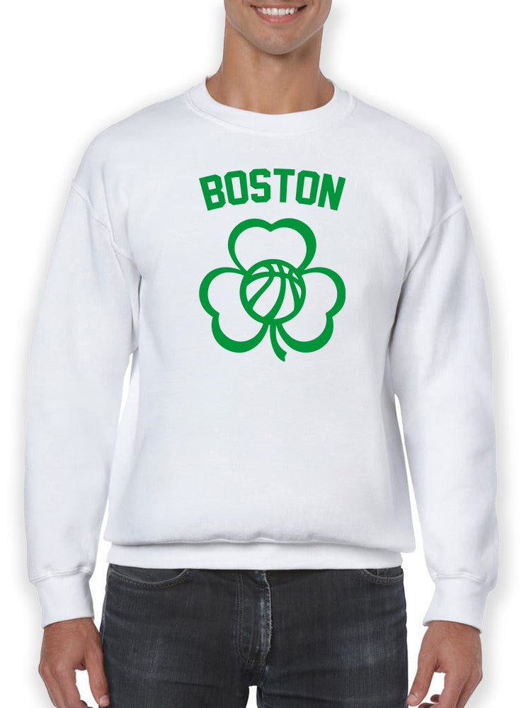 Boston Shamrock Basketball Sweatshirt Men's -GoatDeals Designs