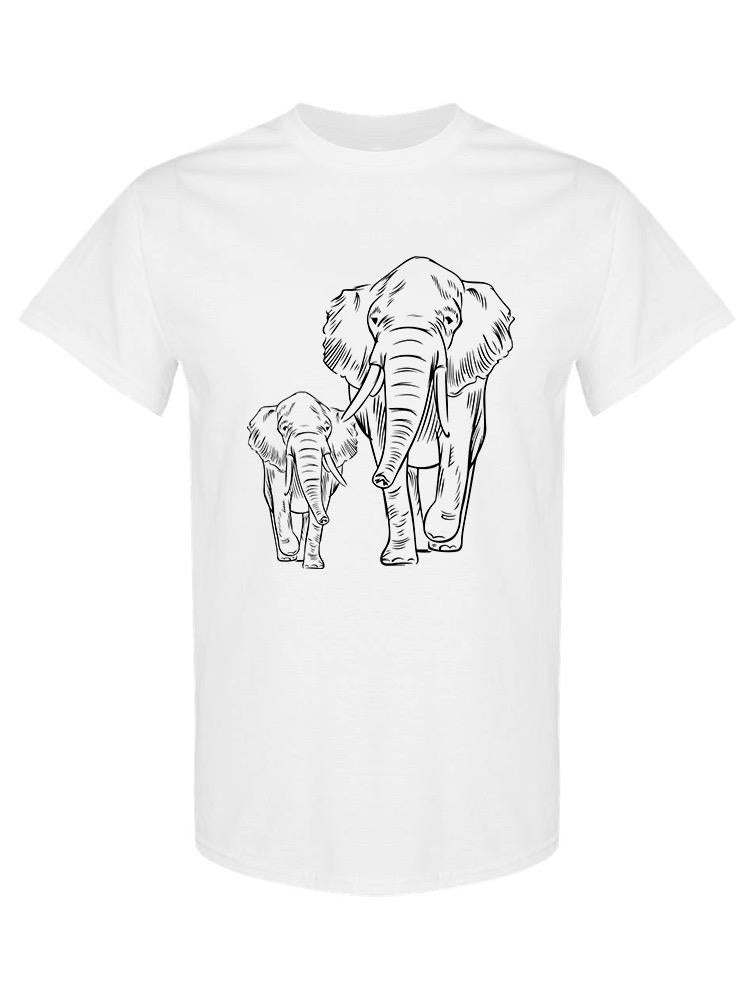 Mom And Baby Elephant T-shirt