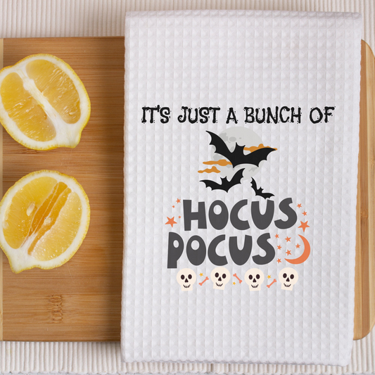 Halloween Sarcastic  Quote Dish Towel | Halloween Funny Kitchen Towel Sayings | Gift for Halloween Lover or Cook | Funny Bathroom Hand Towel