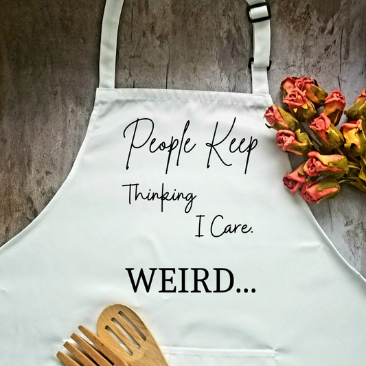 Funny Adjustable Kitchen or BBQ Apron, Sarcastic Gift for the Cook or Griller, Kitchen Gifts, Apron with Pockets, Humorous Craft Apron