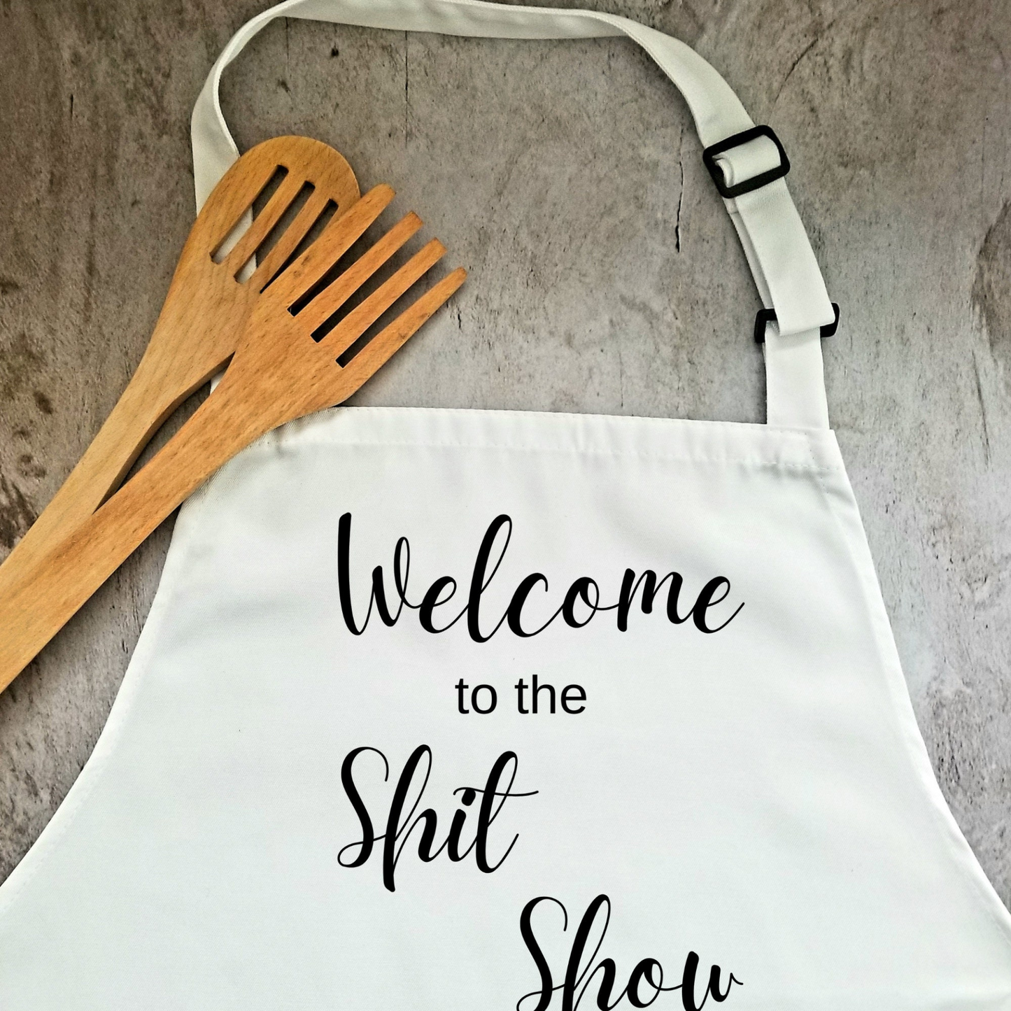 Funny Adjustable Kitchen or BBQ Apron, Sarcastic Gift for the Cook or Griller, Kitchen Gifts, Bib Apron with Pockets, Humorous Craft Apron