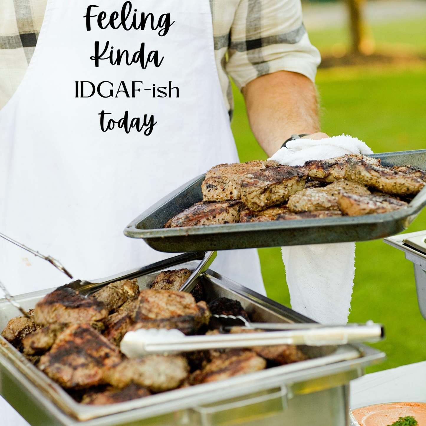 Feeling Kinda IDGAF-ish Today Humorous Apron | Funny Adjustable Kitchen or BBQ Apron | Perfect Gift for the Cook or Griller