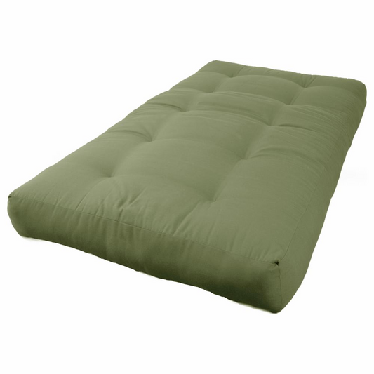 Blazing Needles Renewal 8-inch Twill Twin-size Futon Mattress - Sage