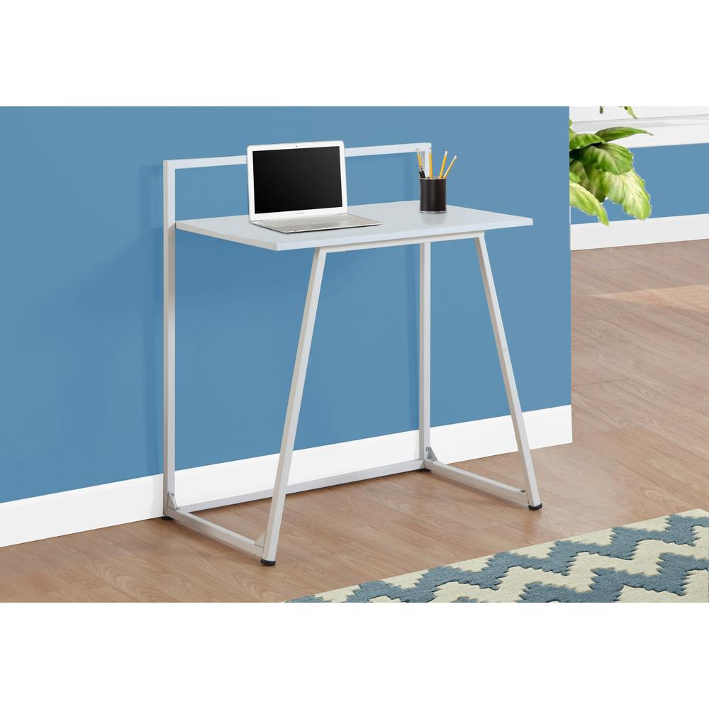 COMPUTER DESK - 30"L / JUVENILE WHITE / WHITE METAL