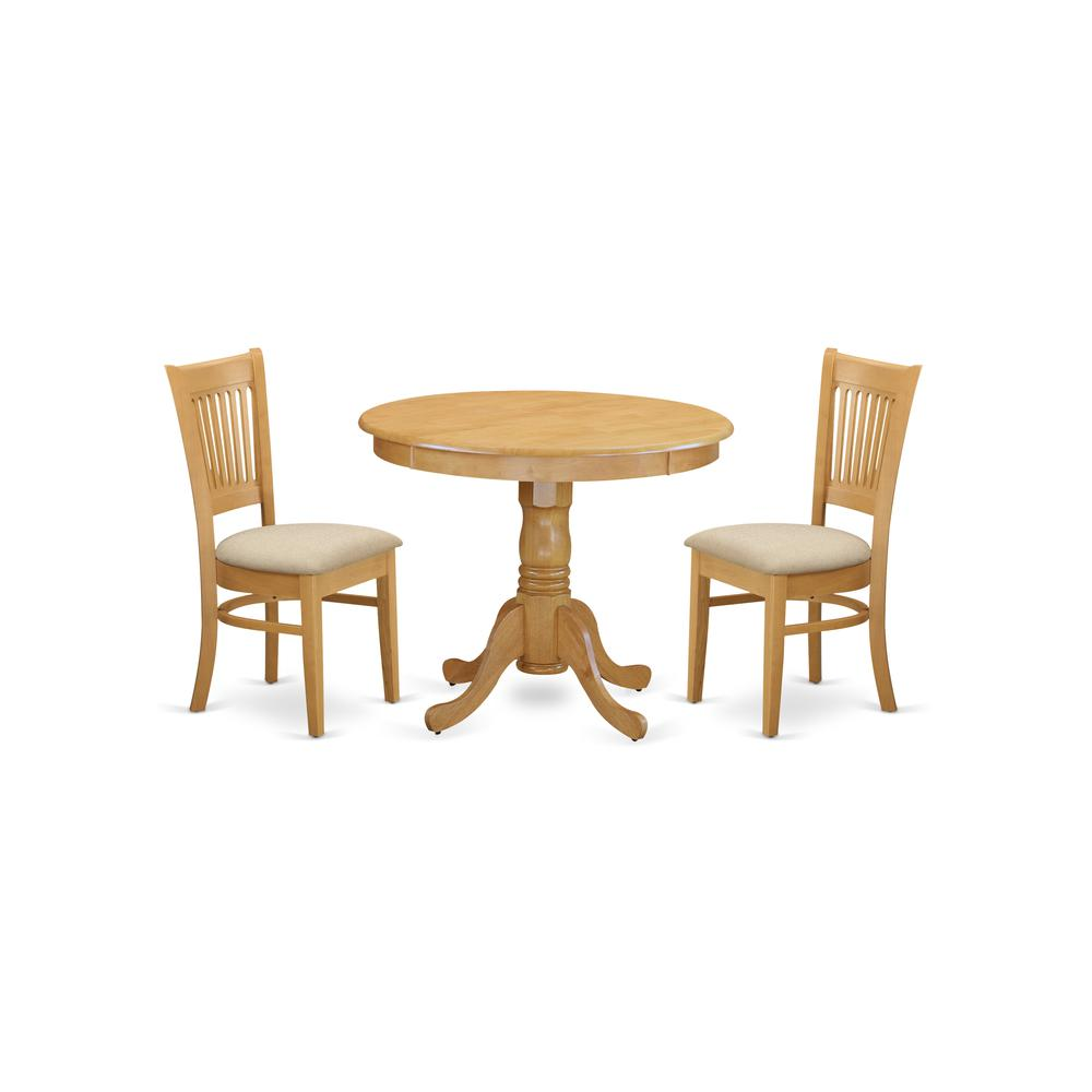 3 PC Dinette set - Kitchen Table and 2 Dining Chairs