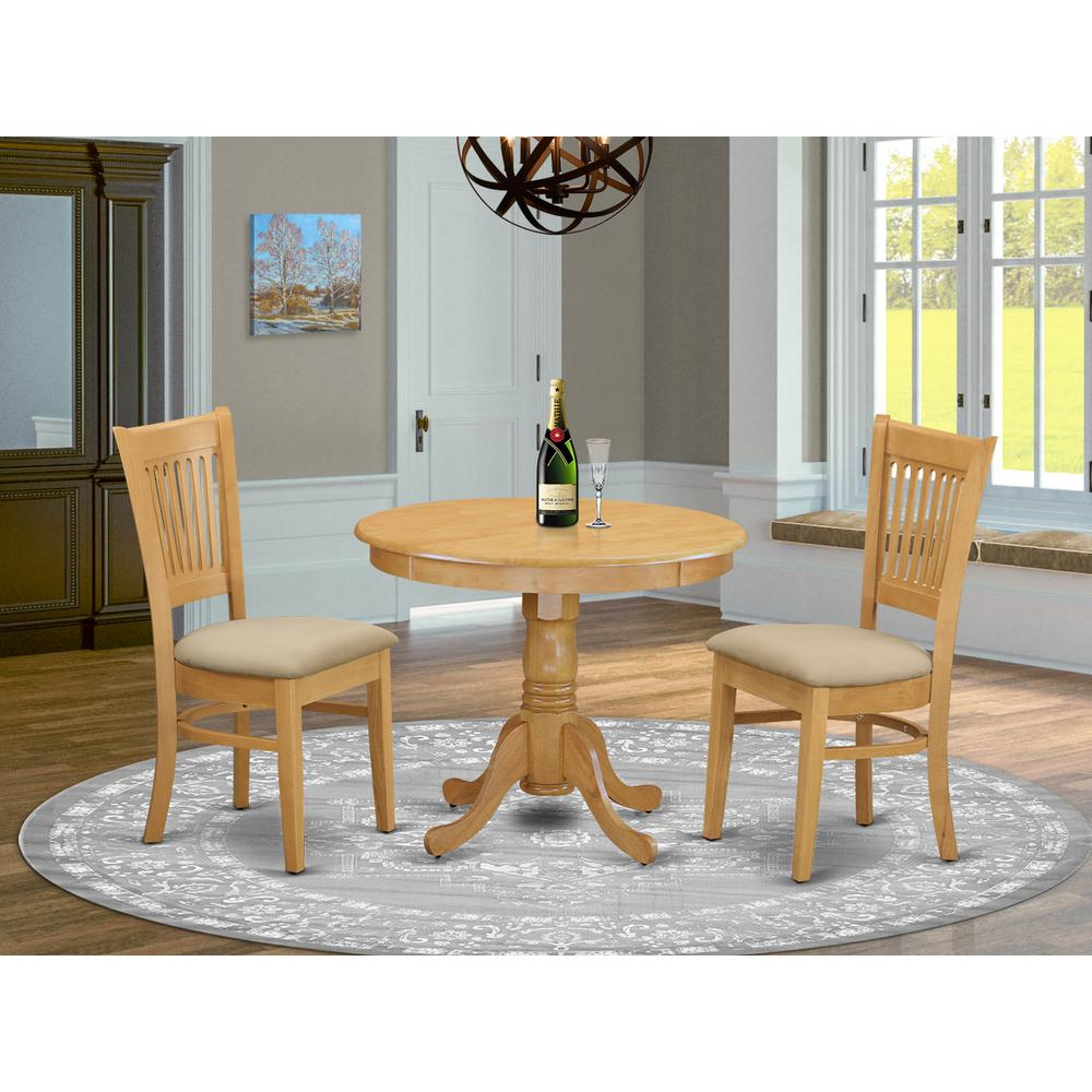 3 PC Dinette set - Kitchen Table and 2 Dining Chairs