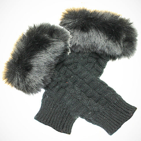 Pretty Warmers - Faux Fur Gloves for Winter