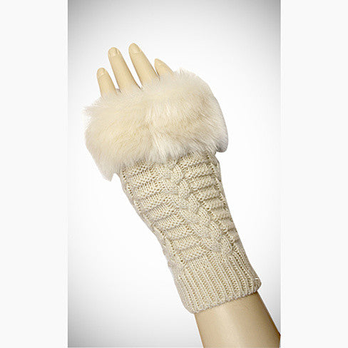 Pretty Warmers - Faux Fur Gloves for Winter