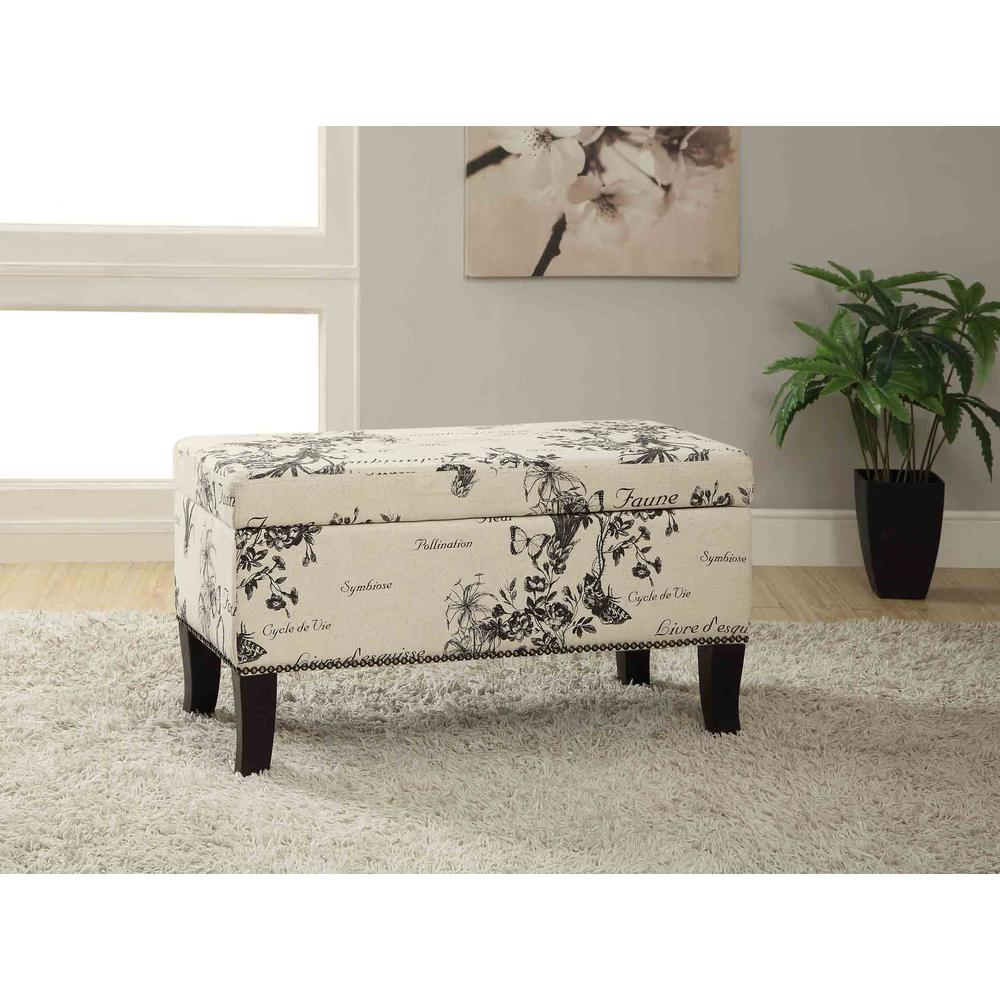 Stephanie Ottoman Botanical Linen