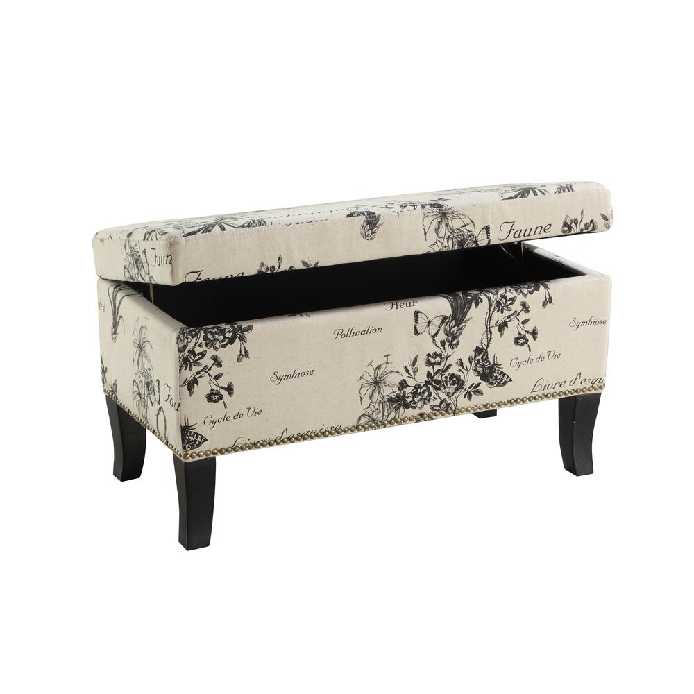 Stephanie Ottoman Botanical Linen