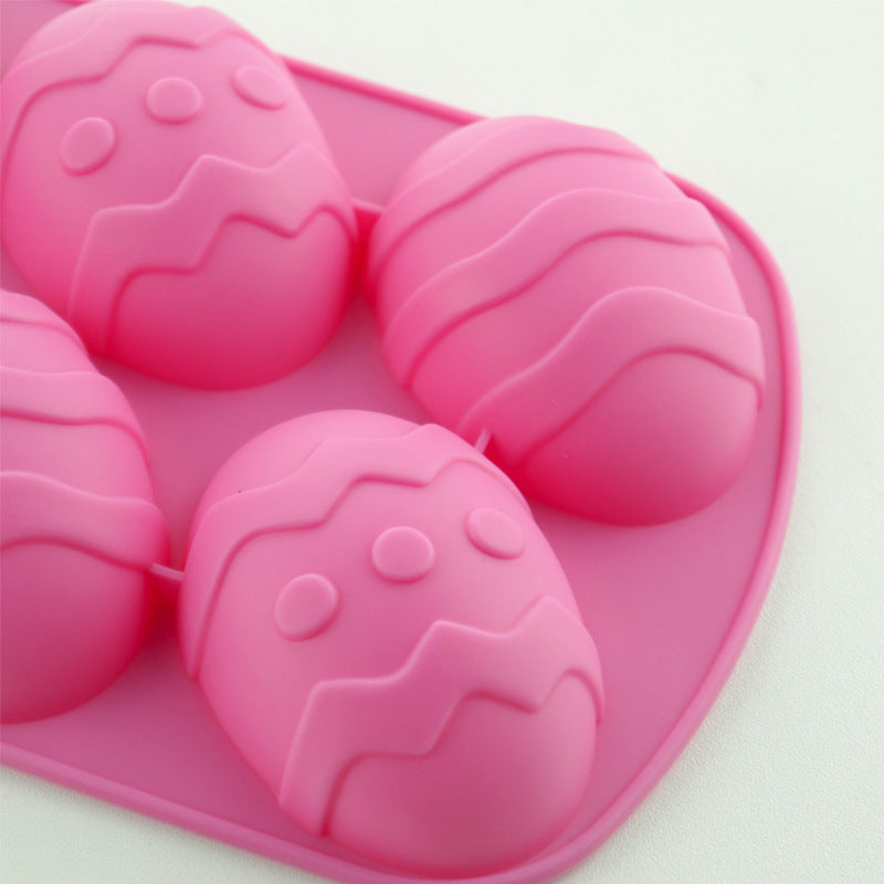 Six Egg Easter Silicone Cake Moulds Home Baking Tools