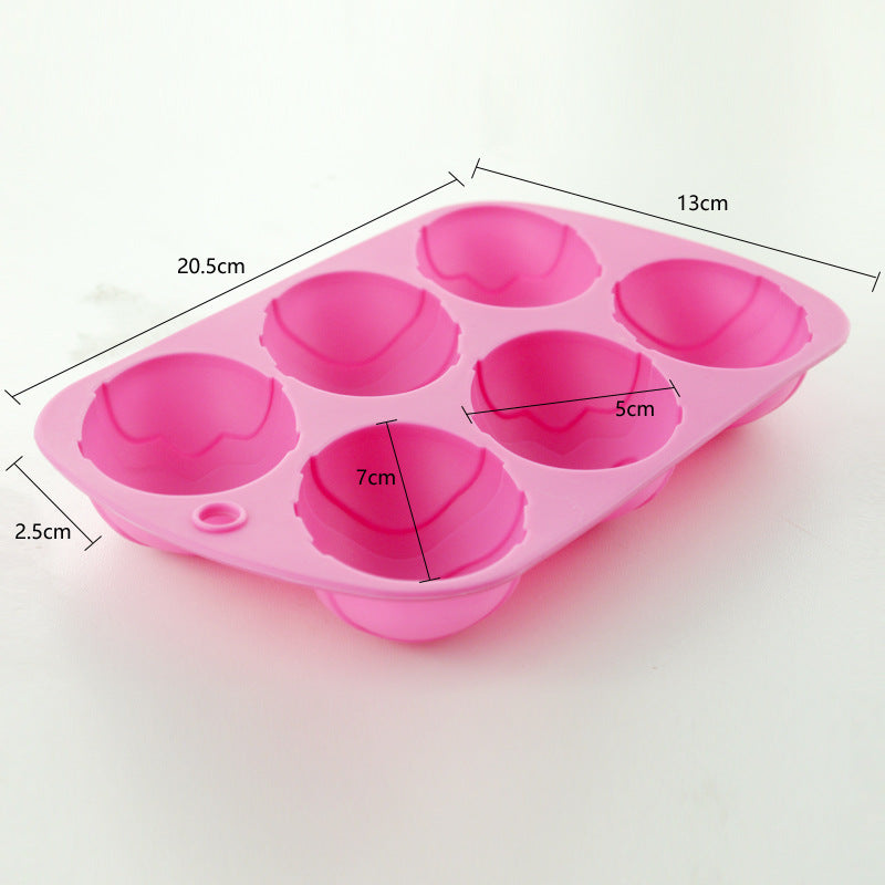 Six Egg Easter Silicone Cake Moulds Home Baking Tools