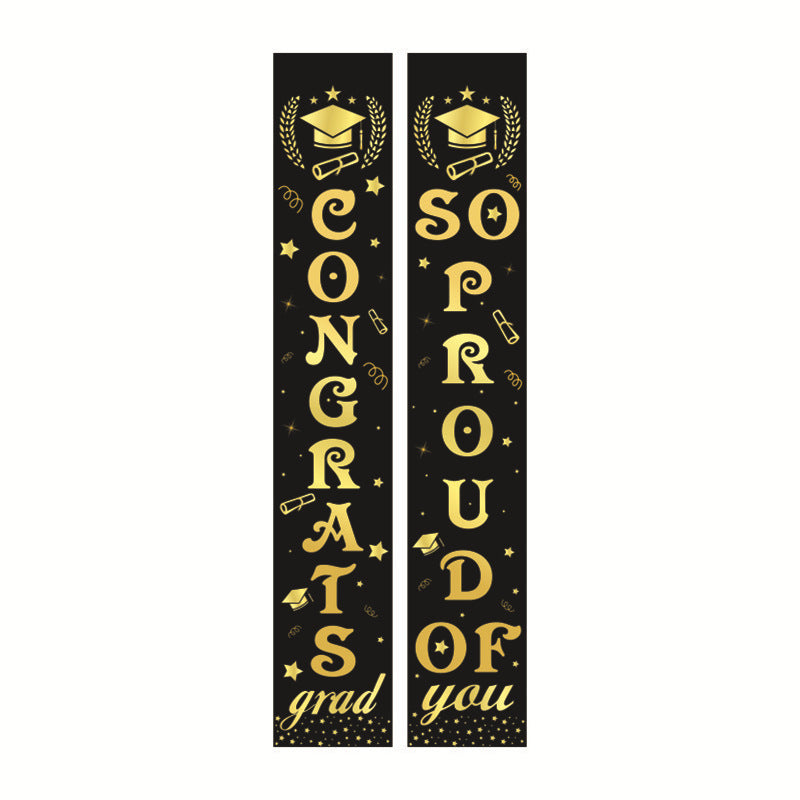 Graduation Ceremony Decoration Doo Party Layout Flag