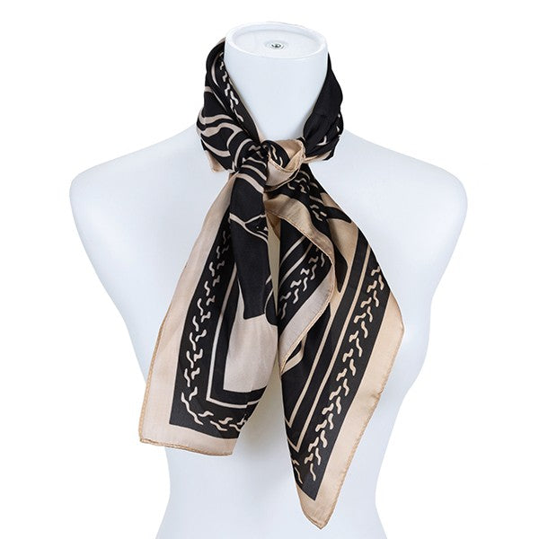 NEUTRAL TONE SILK SCARF