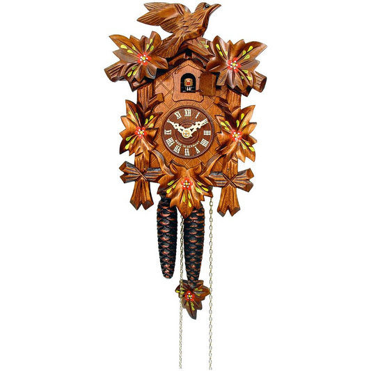 Engstler Weight-driven Cuckoo Clock - Full Size - 9.25"H x 6.75"W x 5.5"D