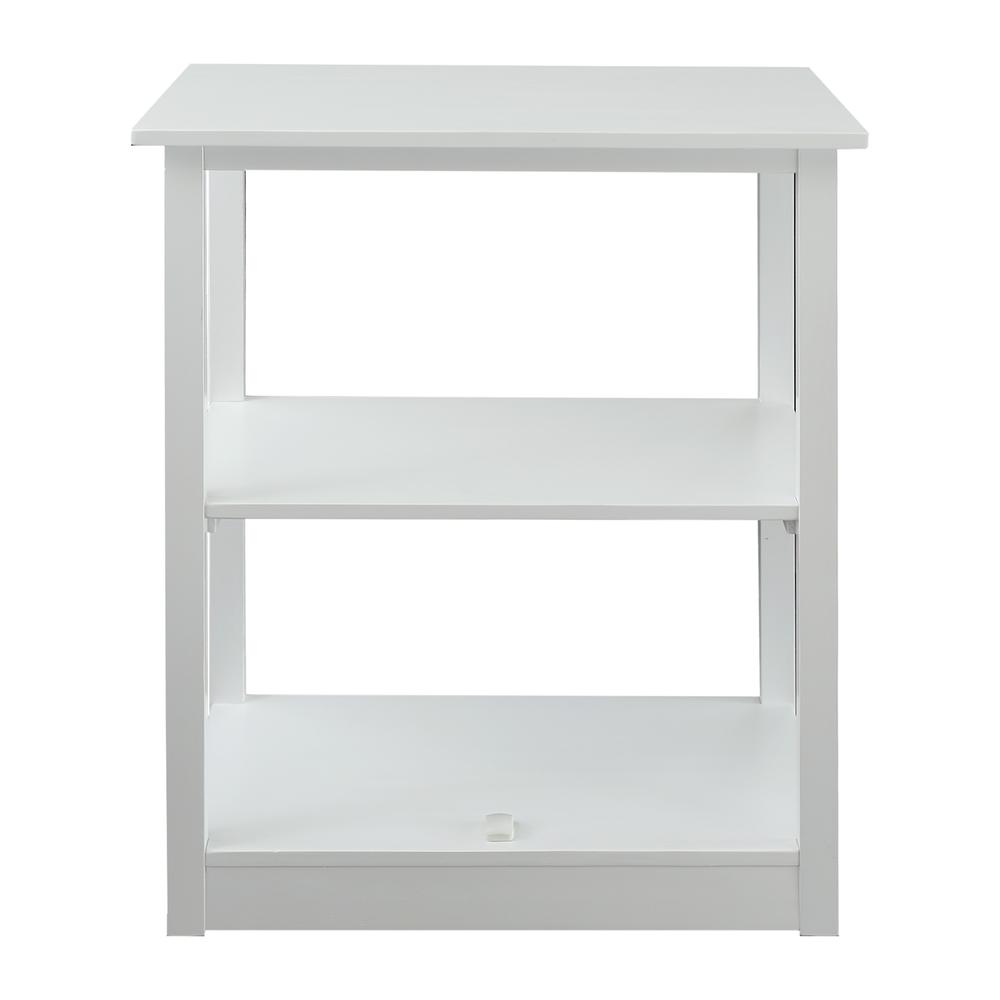 Adams 3-Shelf Bookcase with Concealed Sliding Track