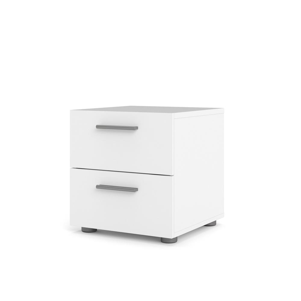 Austin 2 Drawer Nightstand, White