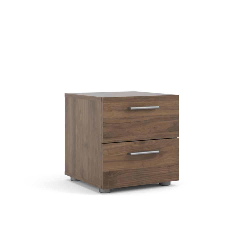 Austin 2 Drawer Nightstand, Walnut