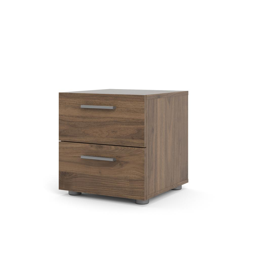 Austin 2 Drawer Nightstand, Walnut