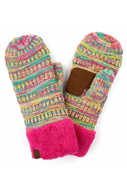 CC Crafted Multi Color Mittens - 2 Sizes