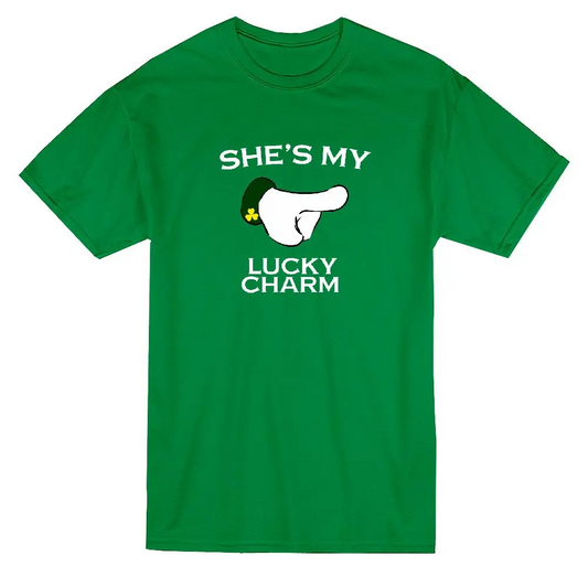 St Paddy's Day She's My Lucky Charm Graphic Men's T-shirt