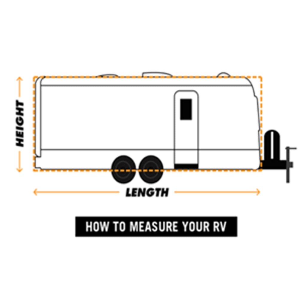 vidaXL Caravan Cover Gray L