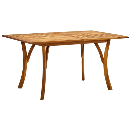 vidaXL Patio Table 59.1"x35.4"x29.5" Solid Acacia Wood