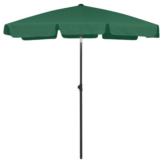 vidaXL Beach Umbrella Green 70.9"x47.2"