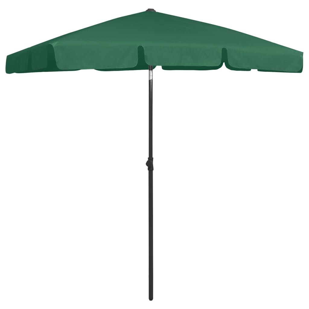 vidaXL Beach Umbrella Green 70.9"x47.2"