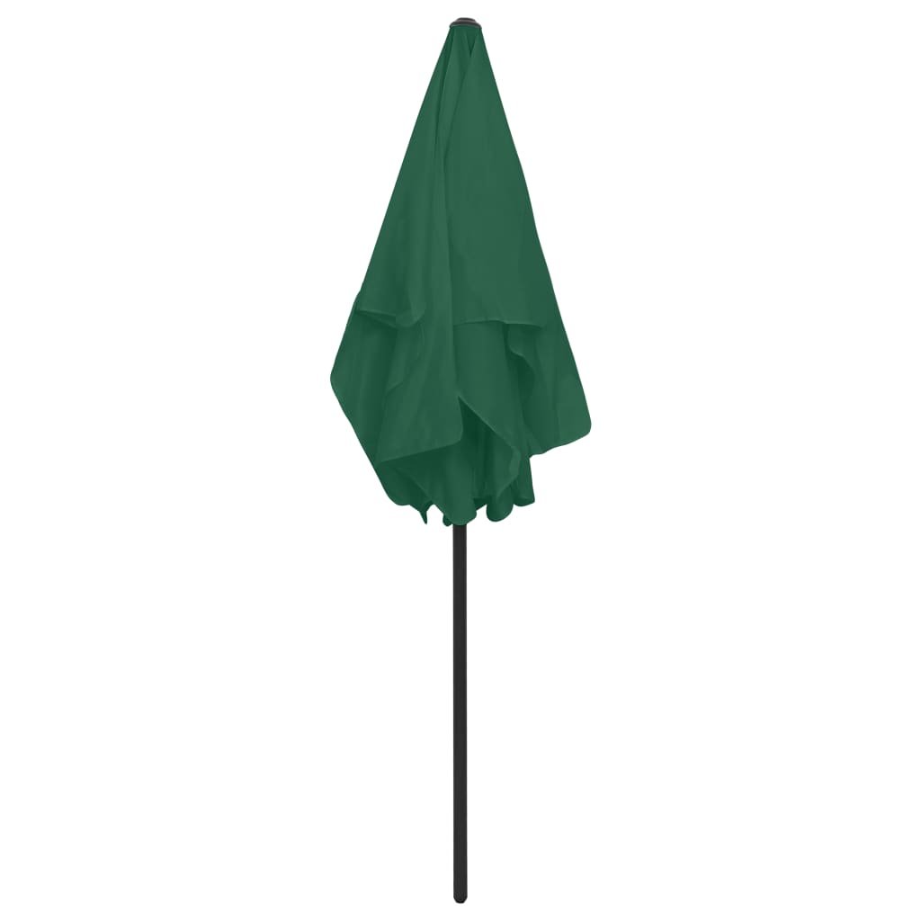 vidaXL Beach Umbrella Green 70.9"x47.2"