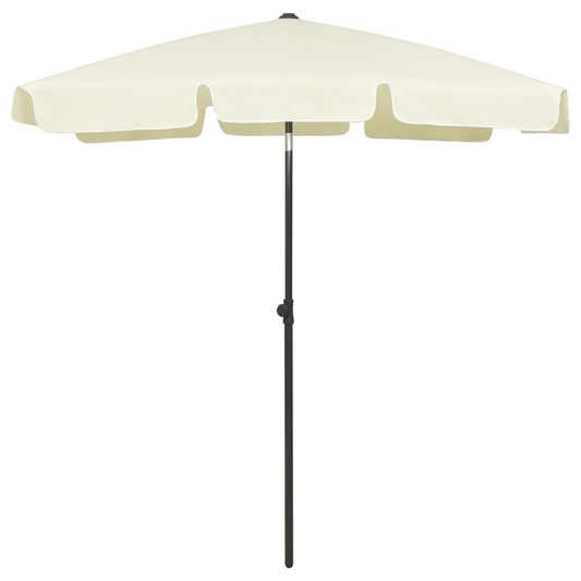 vidaXL Beach Umbrella Sand Yellow 70.9"x47.2"