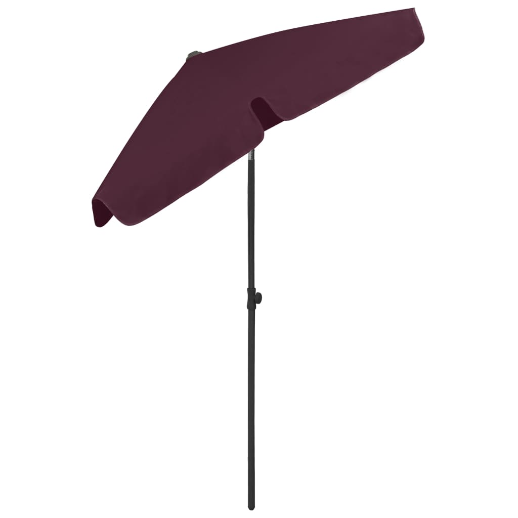 vidaXL Beach Umbrella Bordeaux Red 70.9"x47.2"