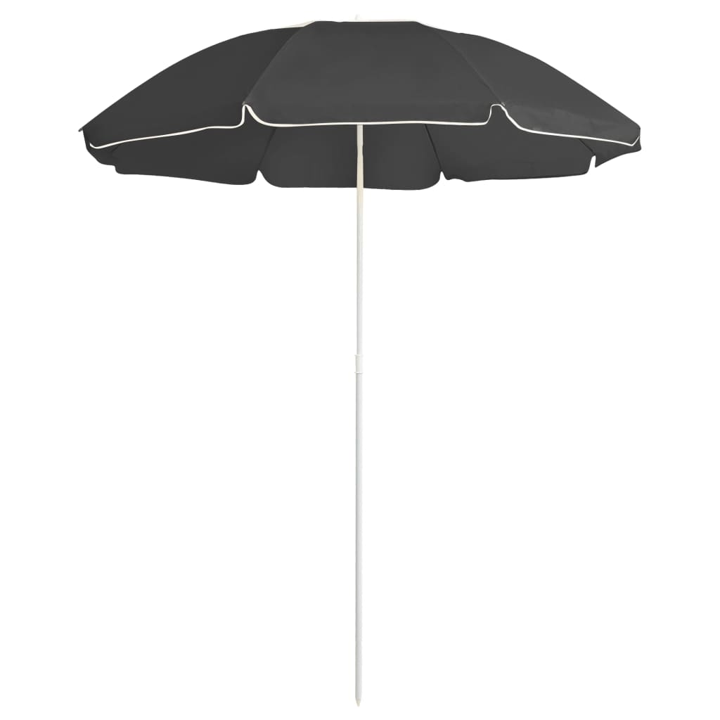 vidaXL Outdoor Parasol with Steel Pole Anthracite 70.9"