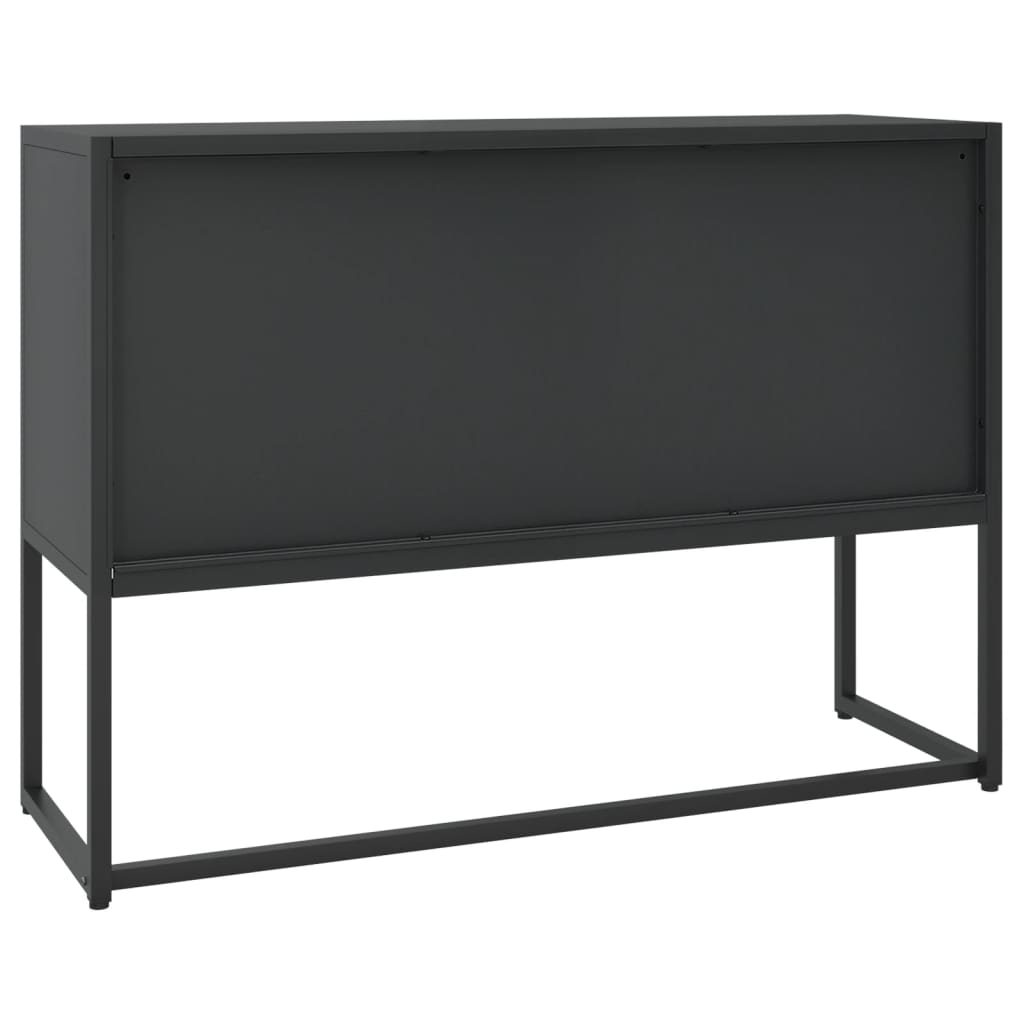 vidaXL Sideboard Black 41.3"x13.8"x29.5" Steel