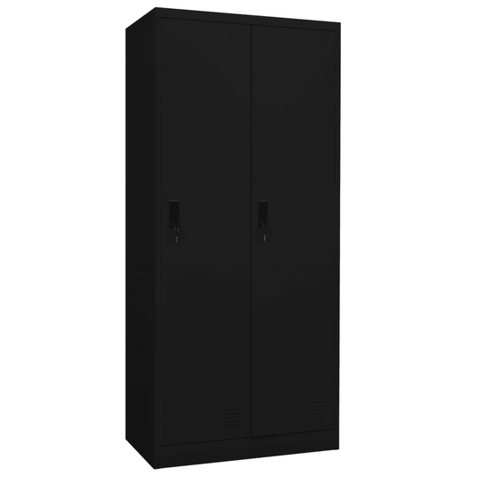 Wardrobe Black 31.5"x19.7"x70.9" Steel