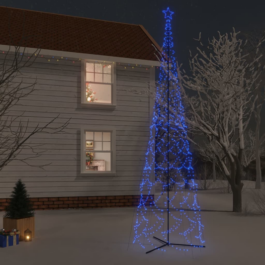 Christmas Cone Tree Blue 3000 LEDs 8x26 ft