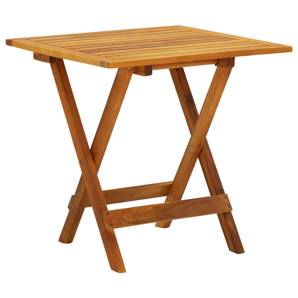 vidaXL Bistro Table 18.1"x18.1"x18.5" Solid Acacia Wood