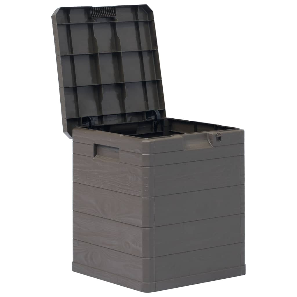 vidaXL Patio Storage Box 23.8 gal Brown