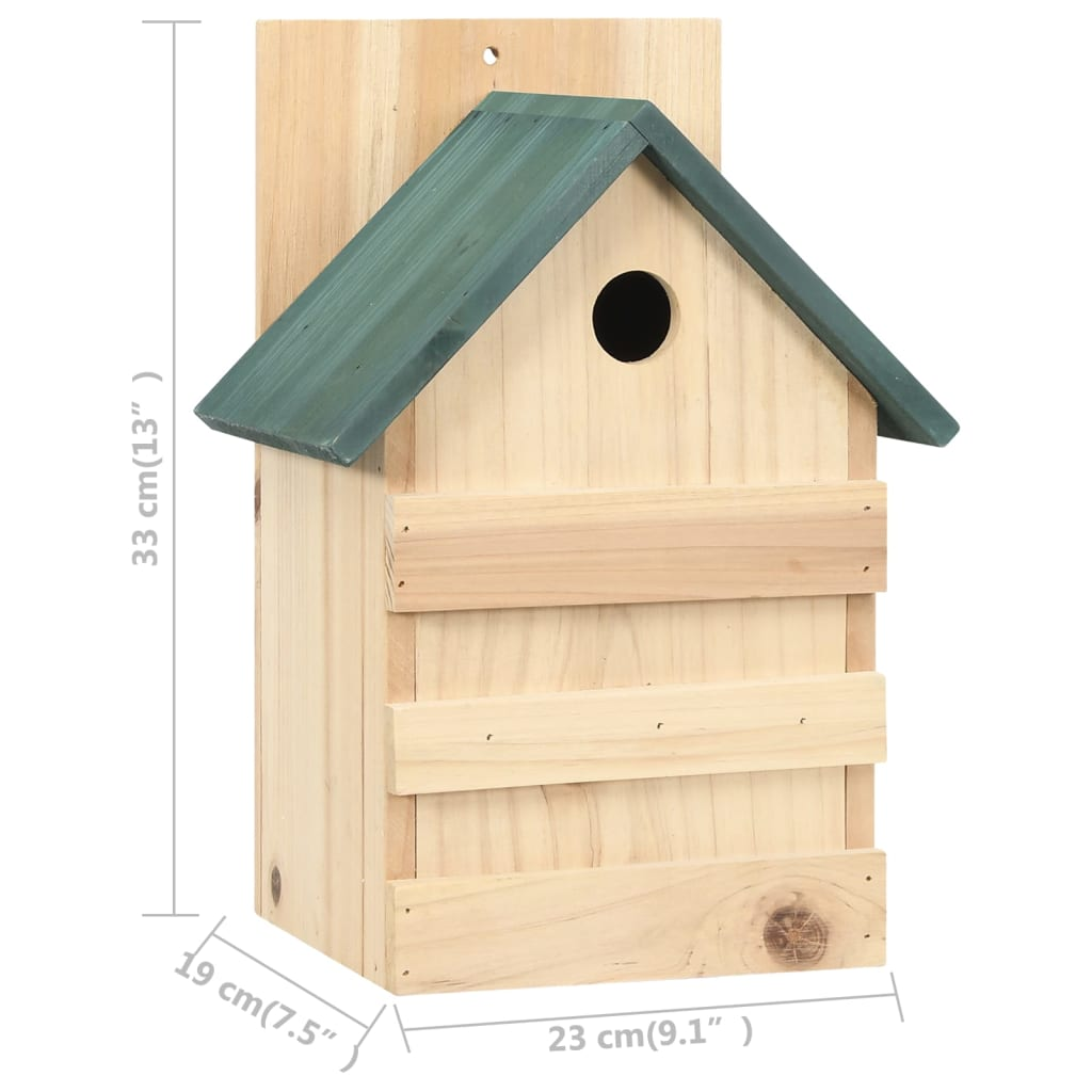 vidaXL Bird Houses 4 pcs 9.1"x7.5"x13" Firwood