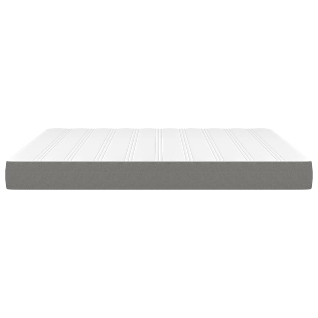 vidaXL Pocket Spring Bed Mattress Dark Gray 59.8"x79.9"x7.9" Queen Fabric