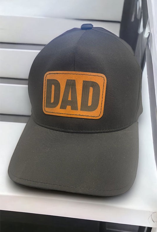 Dad Hat Leather Patch Baseball Cap