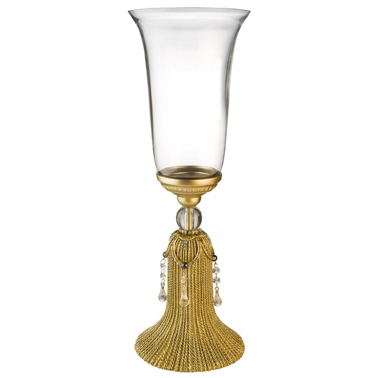 Auric Twists Decorative Vase With Glass