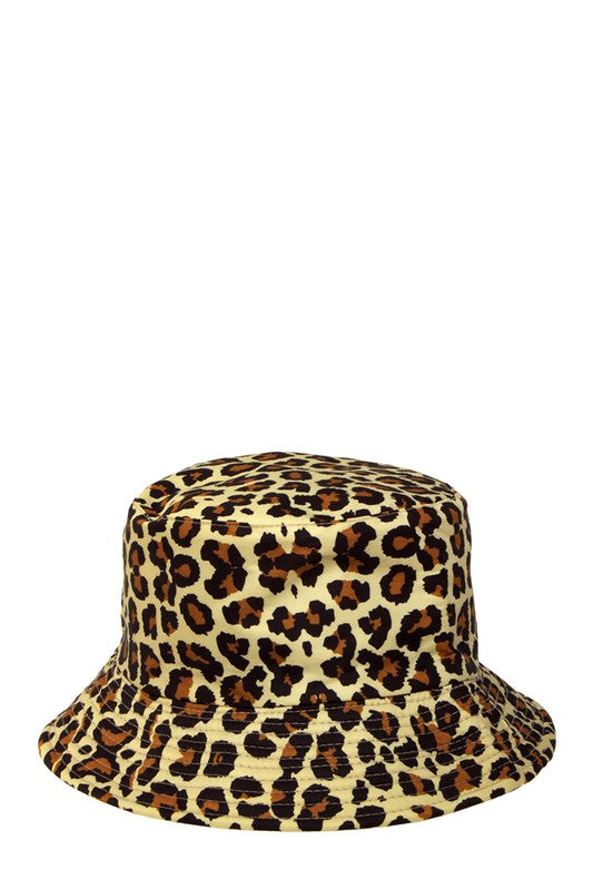 Leopard Print Bucket Hat