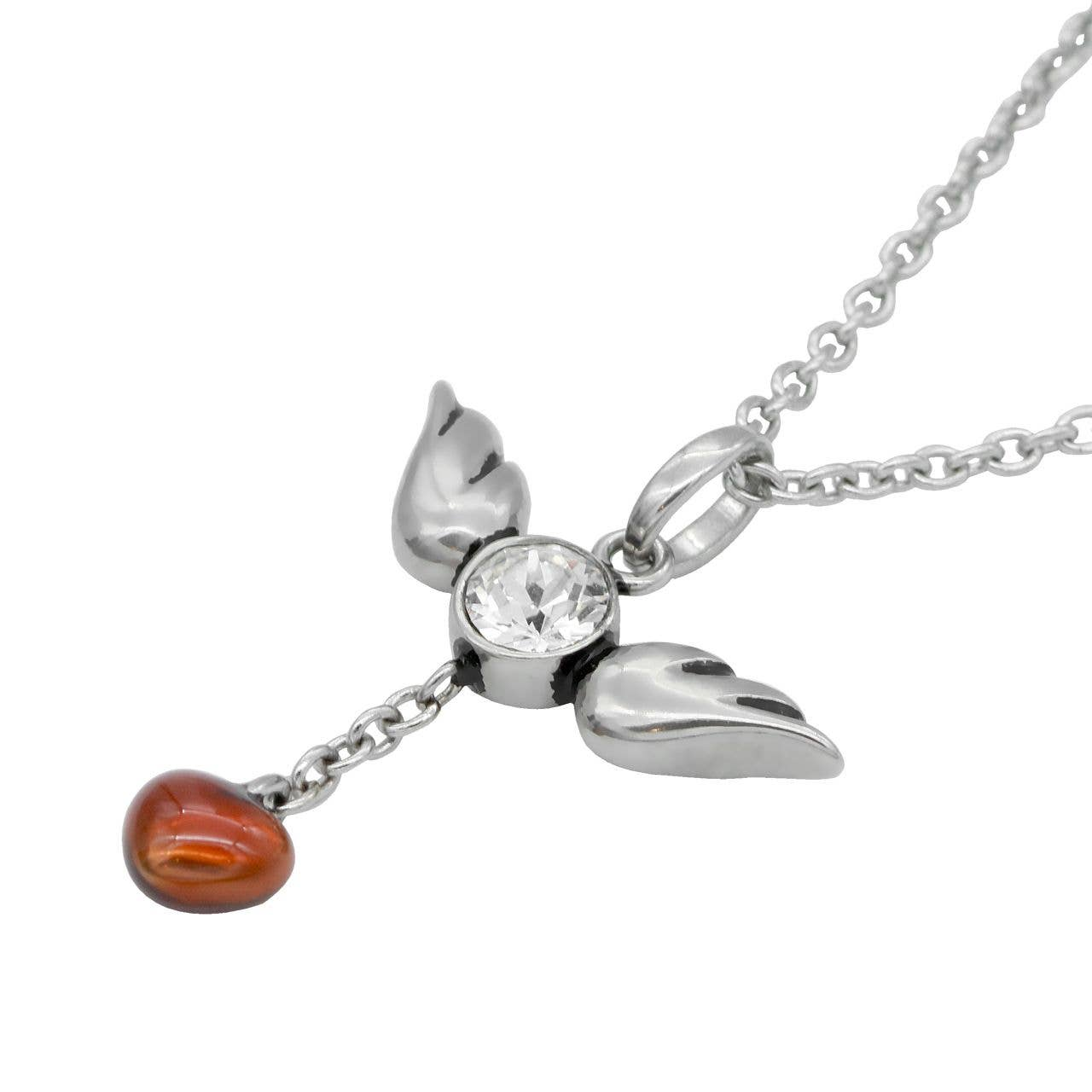 Love In Flight Heart and Wings Necklace