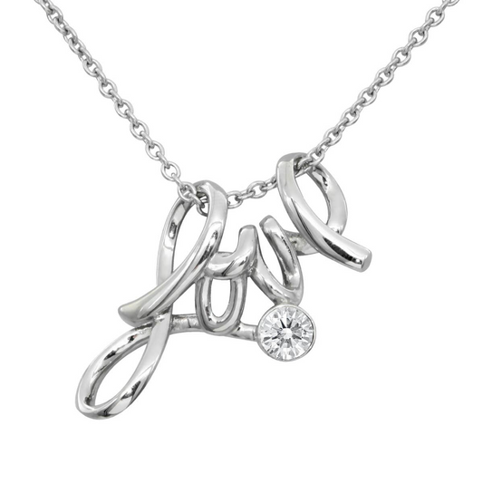 Controse Love Necklace with Swarovski Crystal Pendant