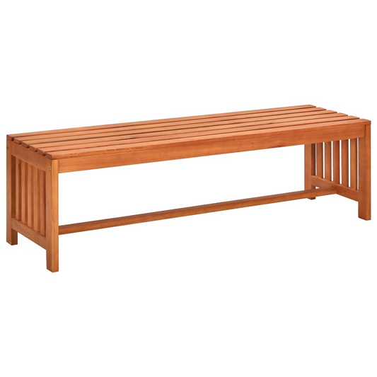 vidaXL Patio Bench 51.2" Solid Eucalyptus Wood