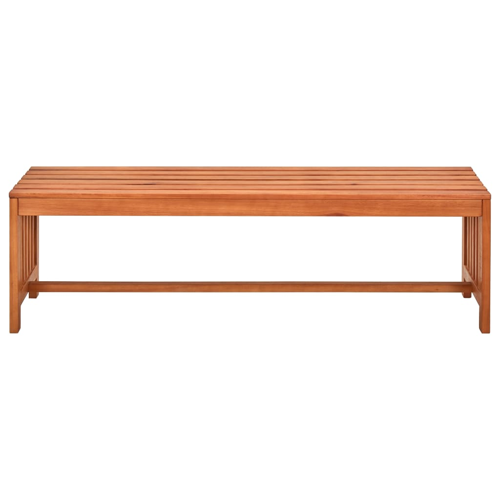 vidaXL Patio Bench 51.2" Solid Eucalyptus Wood