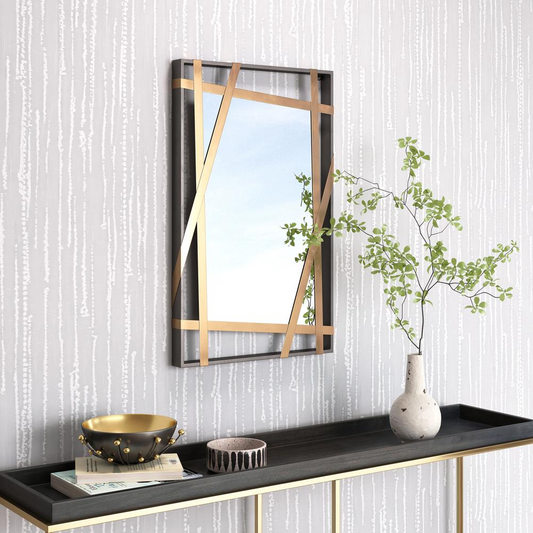 Tolix Mirror Antique Gold & Black