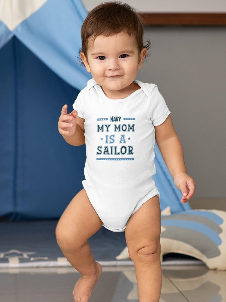 My Mom Is A Sailor Bodysuit -Navy Designs